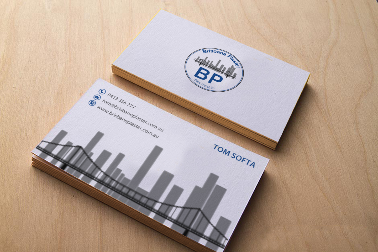 Design de Carte de Visite par chandrayaan.creative pour Brisbane Plaster Pty Ltd | Design #9454548