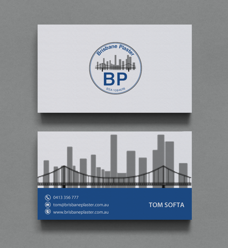 Business Card Design by chandrayaan.creative for Brisbane Plaster Pty Ltd | Design #9455477