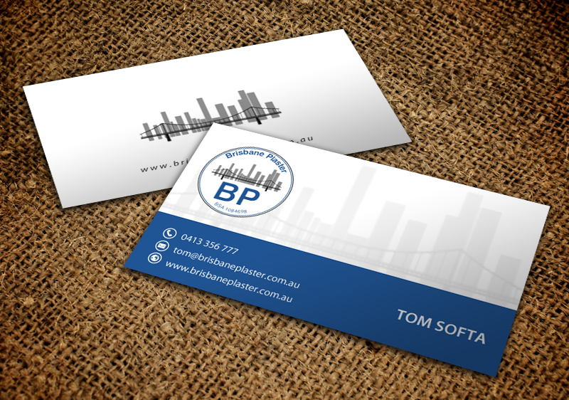Business Card Design by chandrayaan.creative for Brisbane Plaster Pty Ltd | Design #9455485