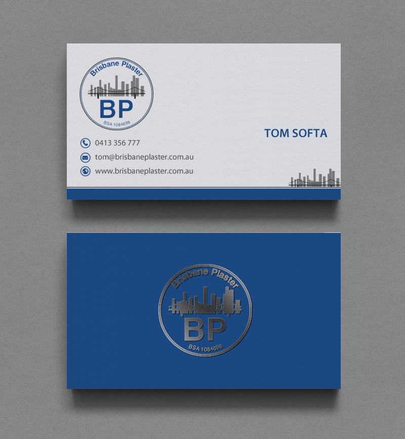 Business Card Design by chandrayaan.creative for Brisbane Plaster Pty Ltd | Design #9455490