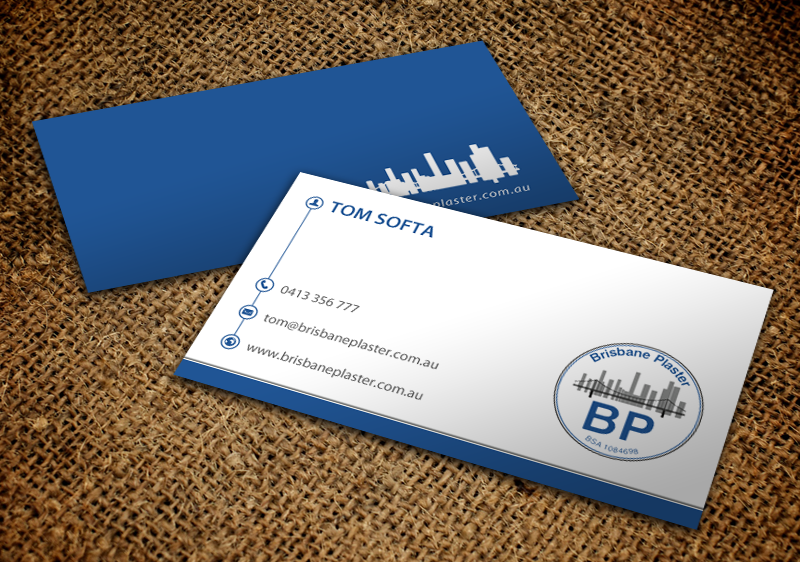 Business Card Design by chandrayaan.creative for Brisbane Plaster Pty Ltd | Design #9467469