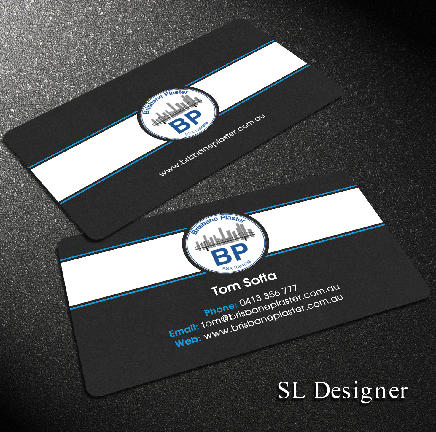 Design de Carte de Visite par SL Designer pour Brisbane Plaster Pty Ltd | Design #9451893