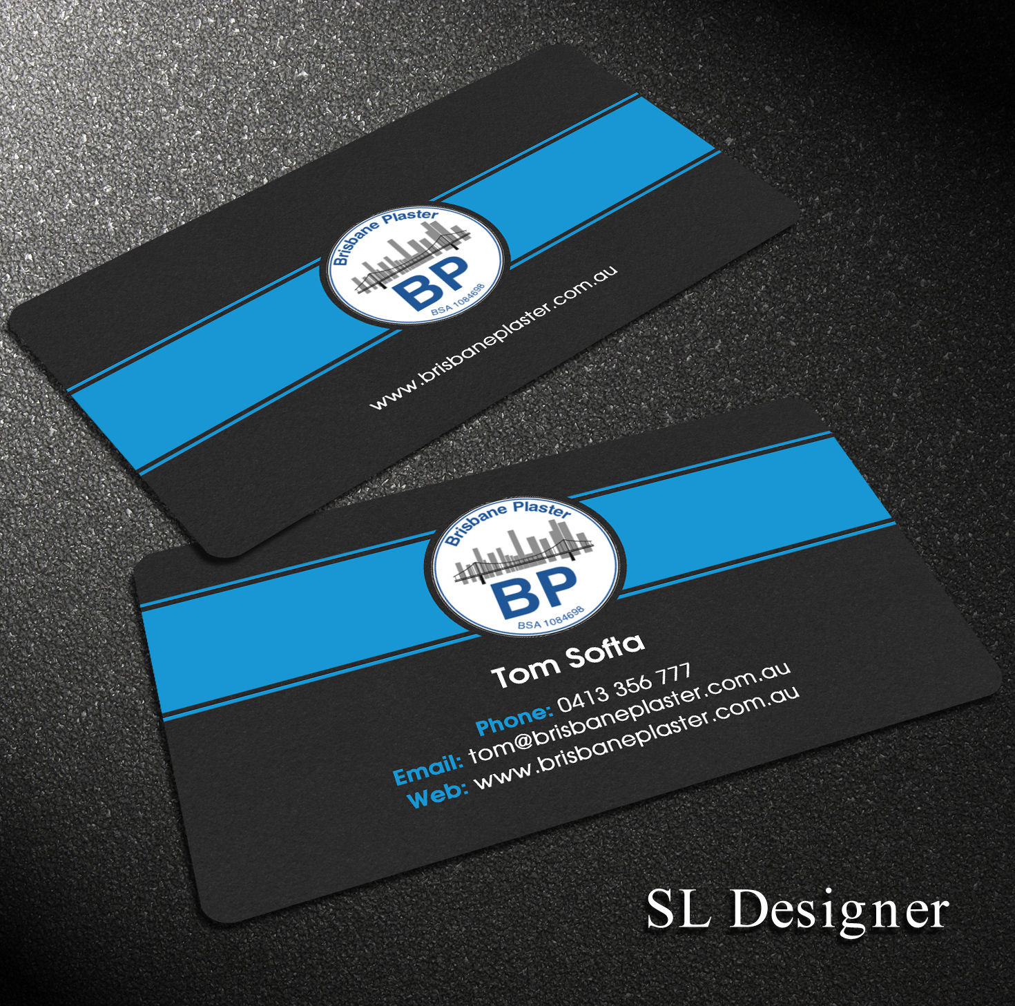 Design de Carte de Visite par SL Designer pour Brisbane Plaster Pty Ltd | Design #9451896