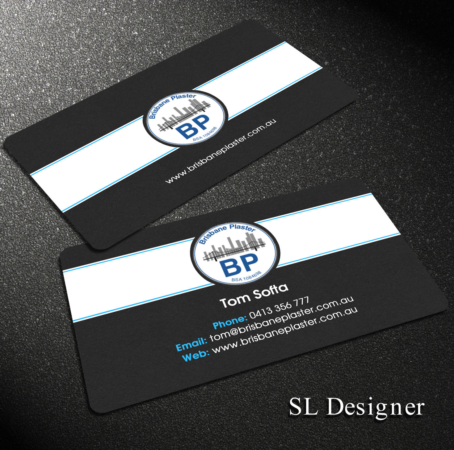Design de Carte de Visite par SL Designer pour Brisbane Plaster Pty Ltd | Design #9451897