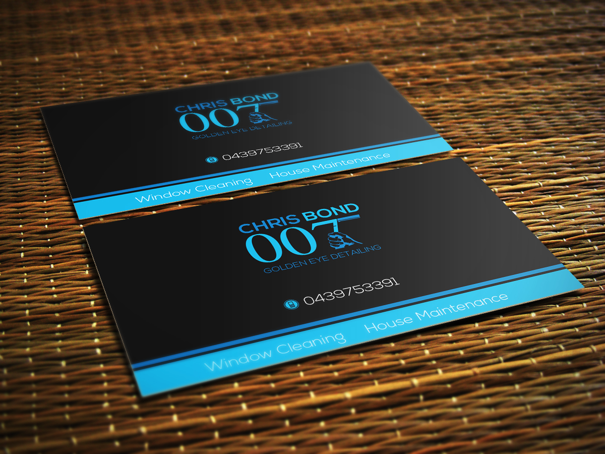 Business Card Design by Aaaron for  Bond - GOLDEN EYE DETAILING.. | Design #9451103