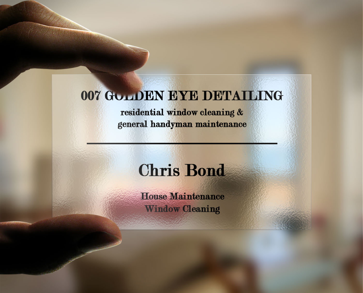 Visitenkarten-Design von Lanka Ama für  Bond - GOLDEN EYE DETAILING.. | Design #9452279