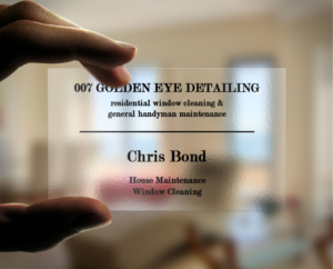 Design de Carte de Visite par Lanka Ama pour  Bond - GOLDEN EYE DETAILING.. | Design : #9452279