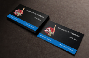 Business Card Design by Lanka Ama for  Bond - GOLDEN EYE DETAILING.. | Design: #9452288
