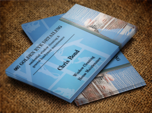 Business Card Design by Lanka Ama for  Bond - GOLDEN EYE DETAILING.. | Design: #9452289
