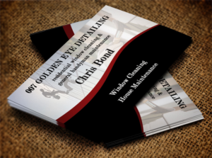 Business Card Design by Lanka Ama for  Bond - GOLDEN EYE DETAILING.. | Design: #9452291