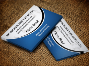 Business Card Design by Lanka Ama for  Bond - GOLDEN EYE DETAILING.. | Design: #9452292