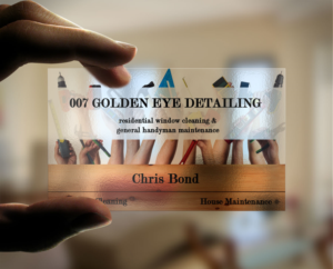 Business Card Design by Lanka Ama for  Bond - GOLDEN EYE DETAILING.. | Design: #9452293