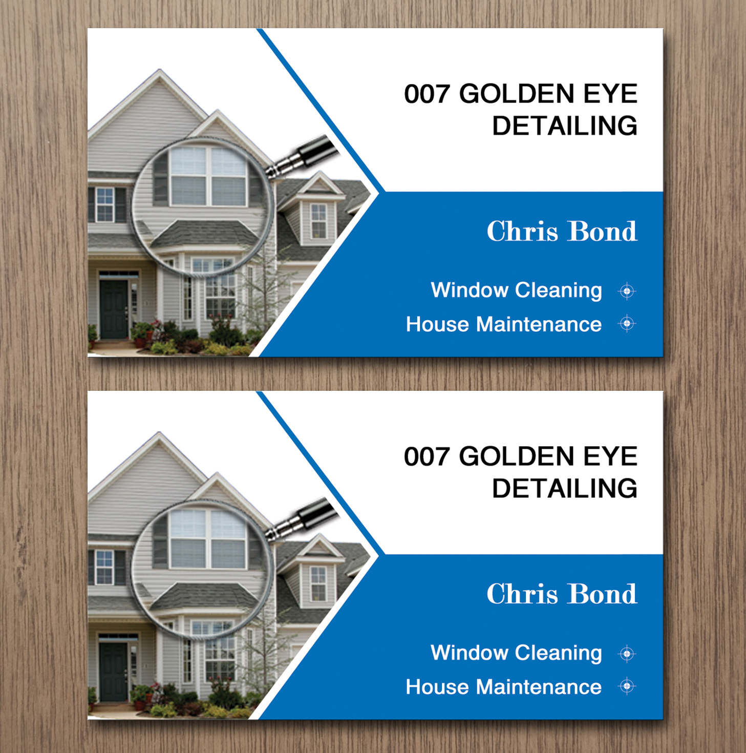 Business Card Design by Lanka Ama for  Bond - GOLDEN EYE DETAILING.. | Design #9452294