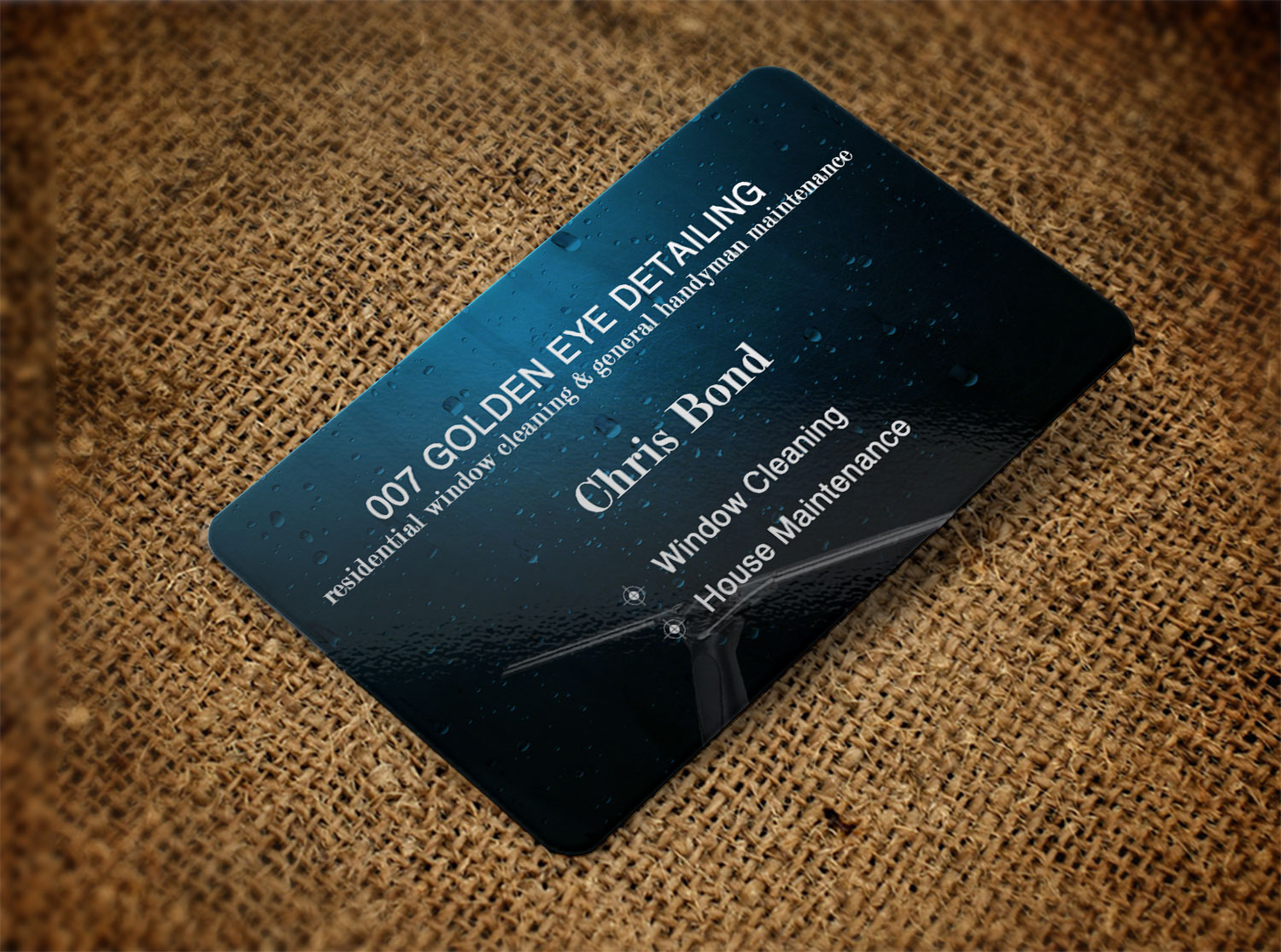 Business Card Design by Lanka Ama for  Bond - GOLDEN EYE DETAILING.. | Design #9452301