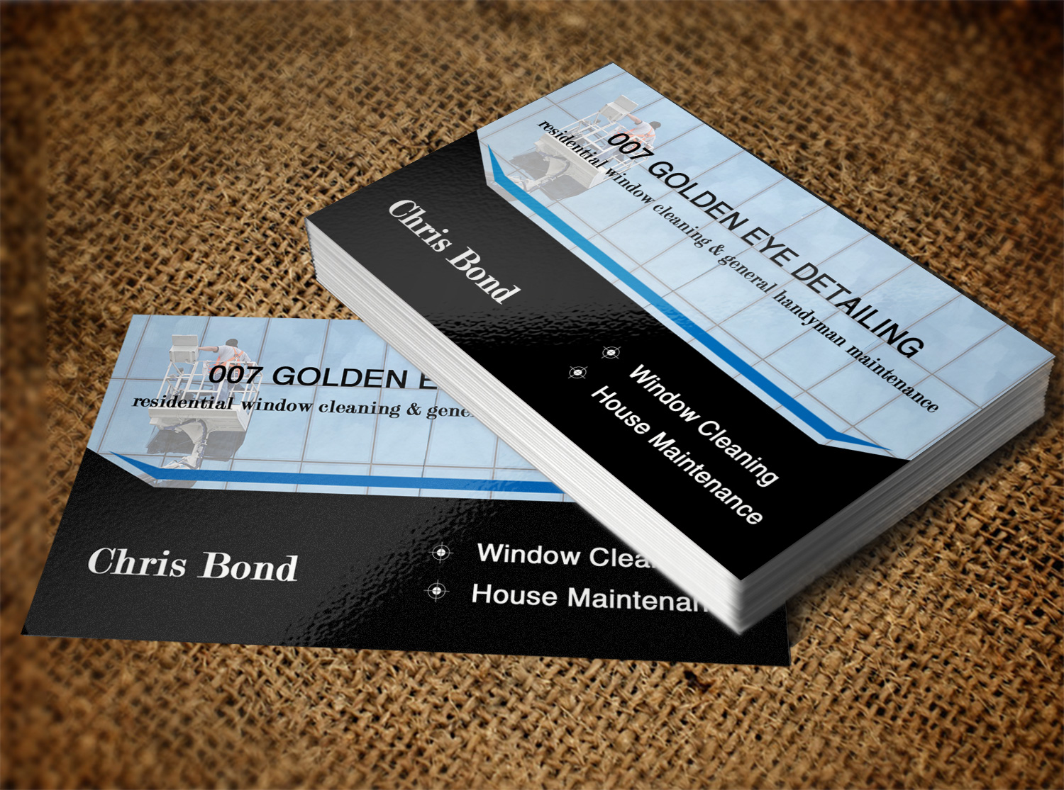 Business Card Design by Lanka Ama for  Bond - GOLDEN EYE DETAILING.. | Design #9452302
