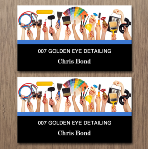 Business Card Design by Lanka Ama for  Bond - GOLDEN EYE DETAILING.. | Design: #9452305