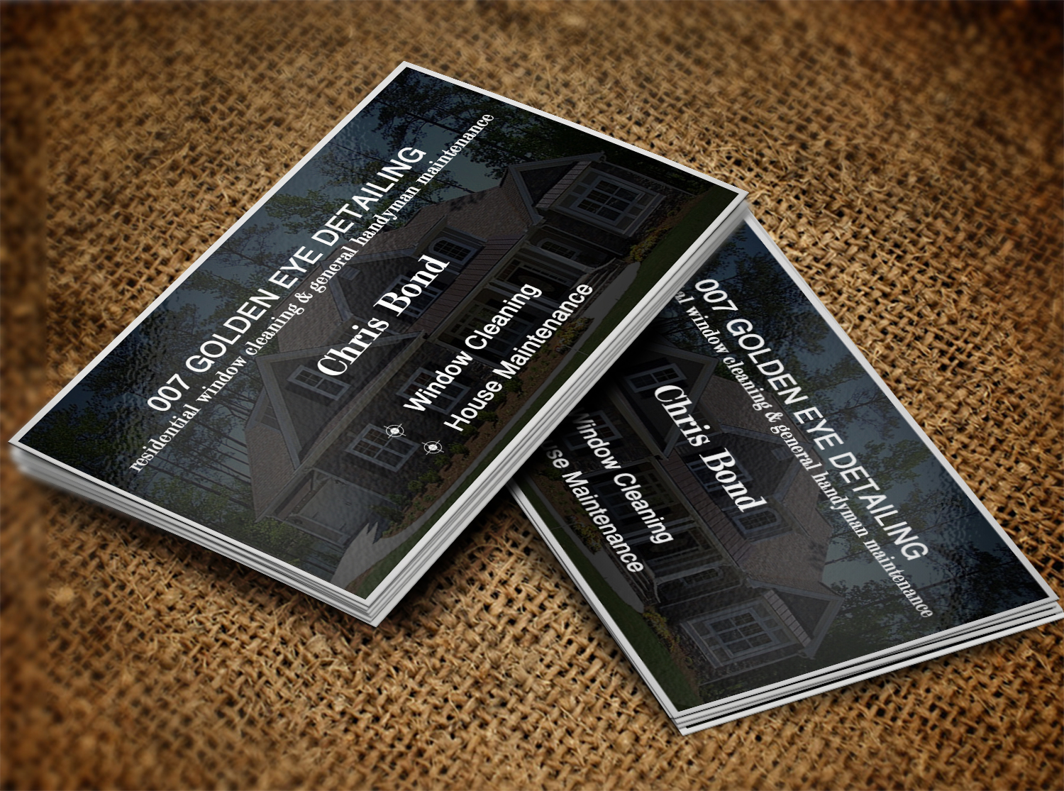 Business Card Design by Lanka Ama for  Bond - GOLDEN EYE DETAILING.. | Design #9452306