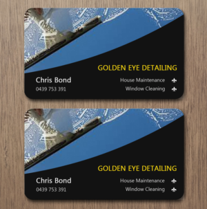 Design de Carte de Visite par Lanka Ama pour  Bond - GOLDEN EYE DETAILING.. | Design : #9472915