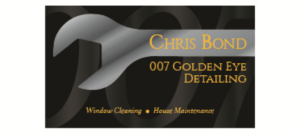 Business Card Design by chrimill for  Bond - GOLDEN EYE DETAILING.. | Design #9448365