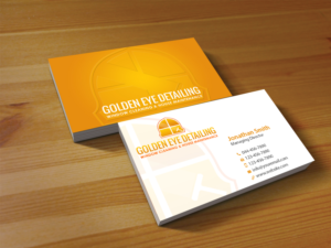 Business Card Design by Creations Box 2015 for  Bond - GOLDEN EYE DETAILING.. | Design: #9469324