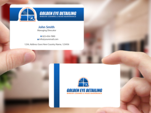 Business Card Design by Creations Box 2015 for  Bond - GOLDEN EYE DETAILING.. | Design: #9469326
