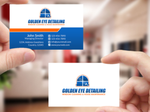 Business Card Design by Creations Box 2015 for  Bond - GOLDEN EYE DETAILING.. | Design: #9469327