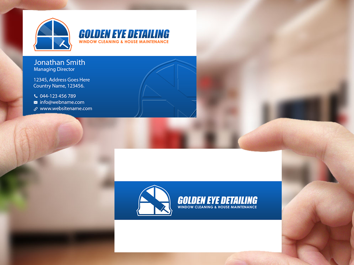 Business Card Design by Creations Box 2015 for  Bond - GOLDEN EYE DETAILING.. | Design #9469328