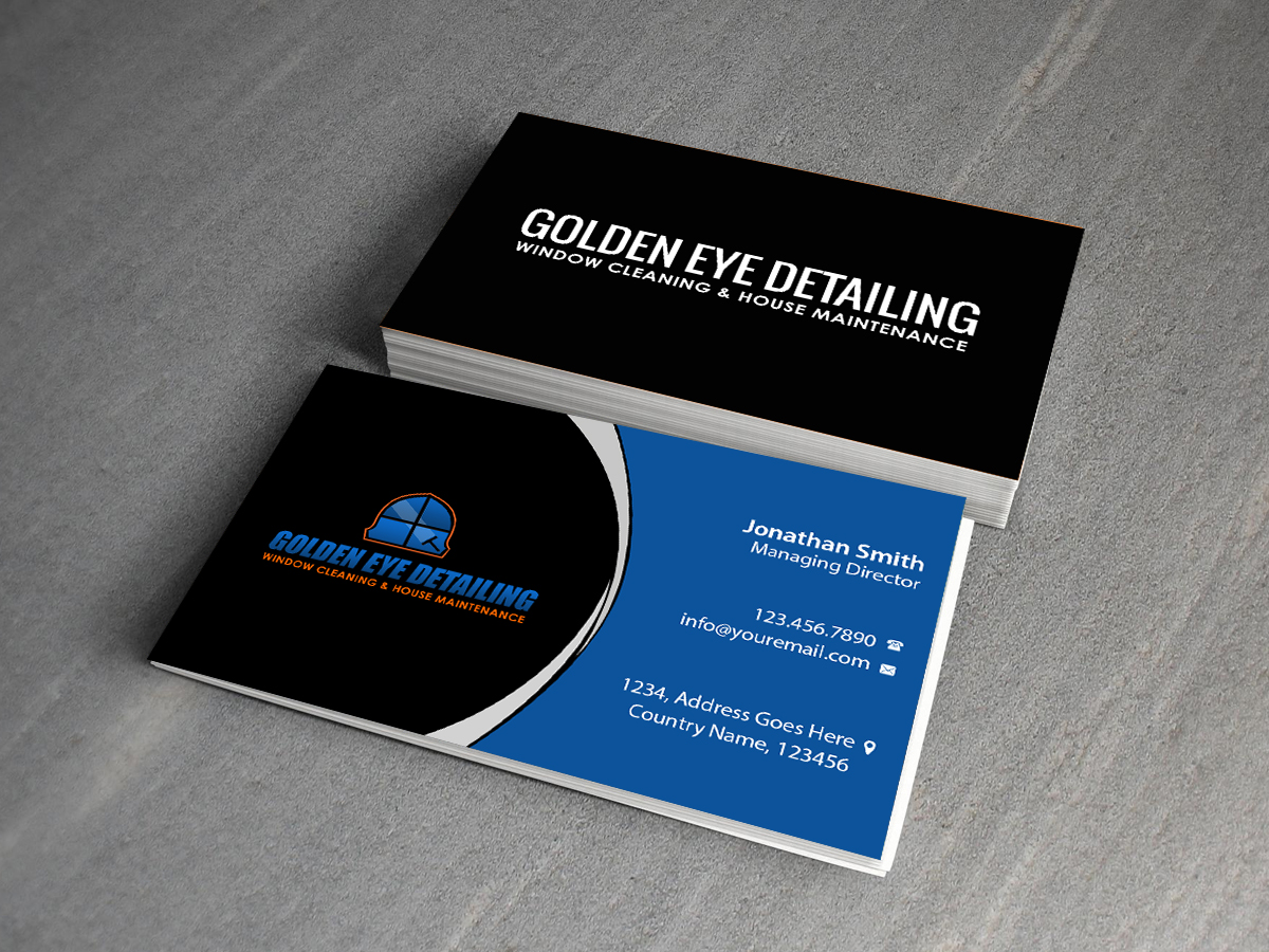 Design de Carte de Visite par Creations Box 2015 pour  Bond - GOLDEN EYE DETAILING.. | Design #9469335