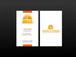 Business Card Design by Creations Box 2015 for  Bond - GOLDEN EYE DETAILING.. | Design: #9469337