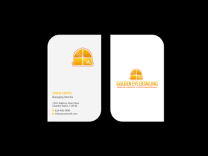 Business Card Design by Creations Box 2015 for  Bond - GOLDEN EYE DETAILING.. | Design: #9469341