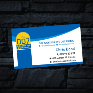 Design de Carte de Visite par GMWIRE pour  Bond - GOLDEN EYE DETAILING.. | Design : #9472322