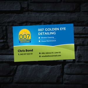 Design de Carte de Visite par GMWIRE pour  Bond - GOLDEN EYE DETAILING.. | Design : #9472323