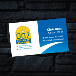 Design de Carte de Visite par GMWIRE pour  Bond - GOLDEN EYE DETAILING.. | Design : #9472324