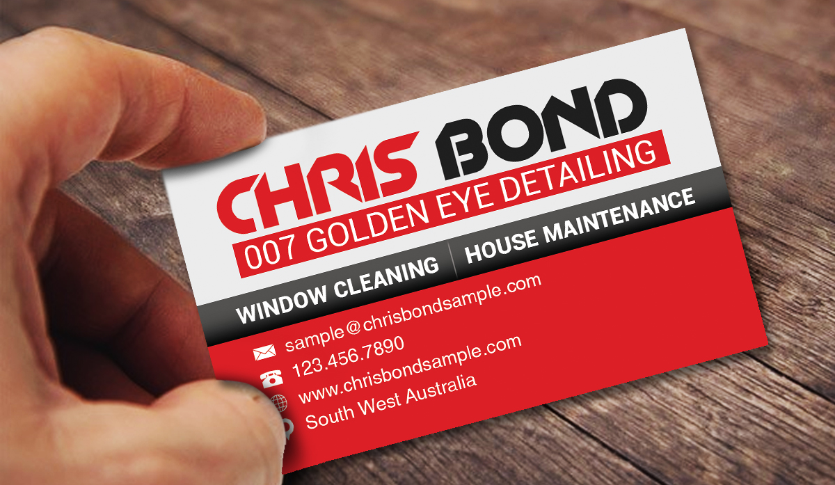 Business Card Design by Ideal Colors Creative Design Studio for  Bond - GOLDEN EYE DETAILING.. | Design #9467123