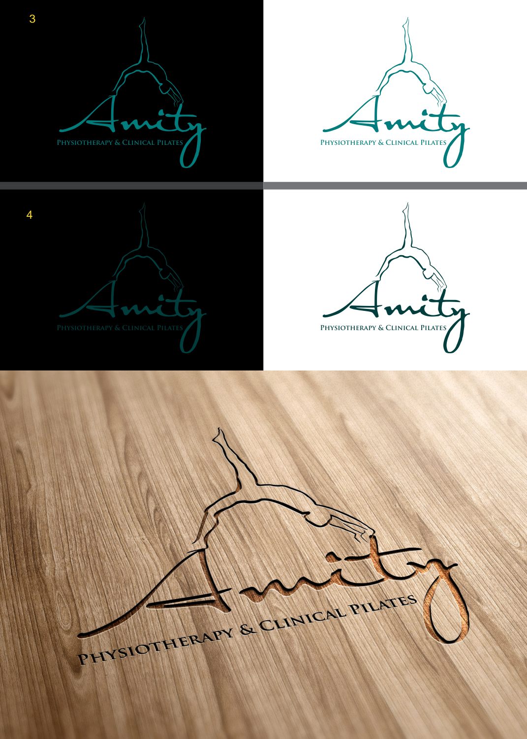 Logo Design by jenggot_merah_ for Amity Physiotherapy & Clinical Pilates | Design #9475436