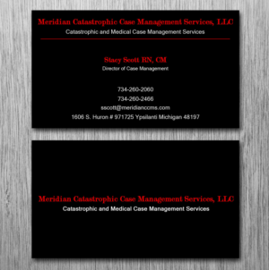 Diseño de Tarjeta de Presentación por Lanka Ama para Meridian Catastrophic Case Management Services LLC | Diseño: #9452181