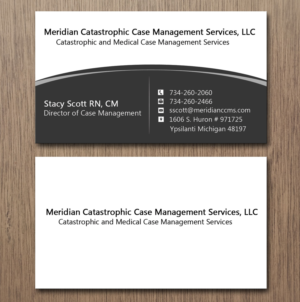 Diseño de Tarjeta de Presentación por Lanka Ama para Meridian Catastrophic Case Management Services LLC | Diseño: #9452240