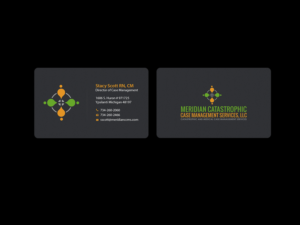 Diseño de Tarjeta de Presentación por Creations Box 2015 para Meridian Catastrophic Case Management Services LLC | Diseño: #9469192