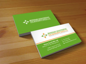 Diseño de Tarjeta de Presentación por Creations Box 2015 para Meridian Catastrophic Case Management Services LLC | Diseño: #9469193