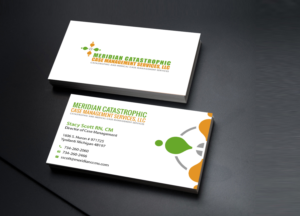 Visitenkarten-Design von Creations Box 2015 für Meridian Catastrophic Case Management Services LLC | Design: #9469232