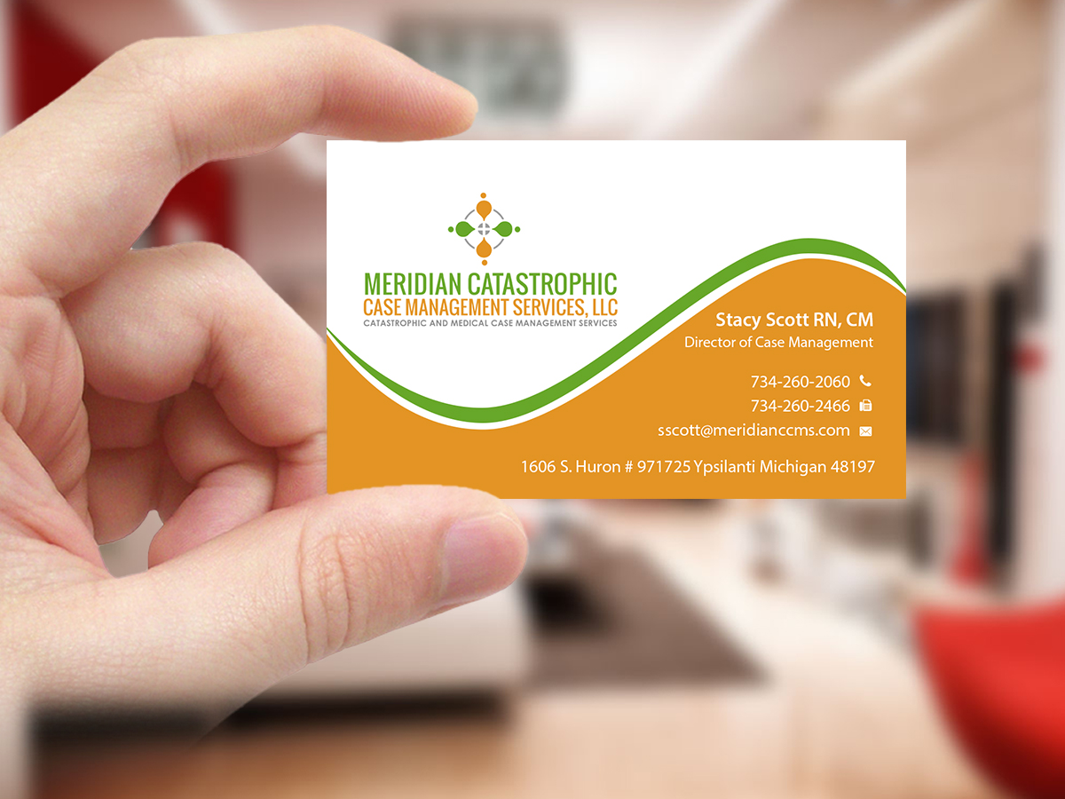 Diseño de Tarjeta de Presentación por Creations Box 2015 para Meridian Catastrophic Case Management Services LLC | Diseño #9469242
