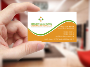 Visitenkarten-Design von Creations Box 2015 für Meridian Catastrophic Case Management Services LLC | Design: #9469242