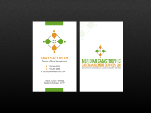Visitenkarten-Design von Creations Box 2015 für Meridian Catastrophic Case Management Services LLC | Design: #9469273