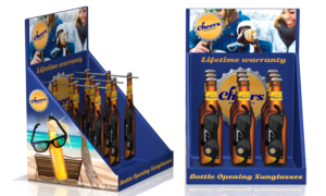 Cheers Sunglasses Bottle Display