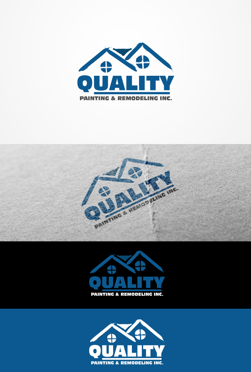 Logo Design by Grapismo Brand Studio for Quality Custom Painting & Remodeling Inc. | Design #9476696