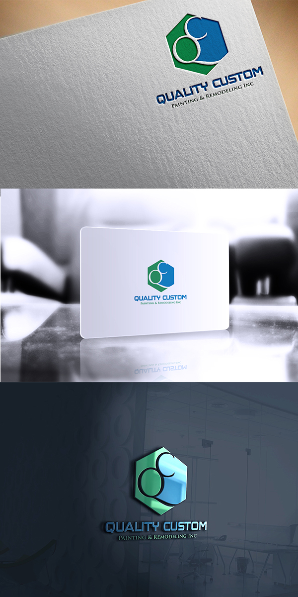Logo Design by MaRia aD for Quality Custom Painting & Remodeling Inc. | Design: #9497739