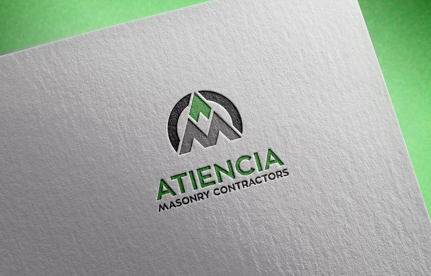 Logo Design by Vic for Atiencia masonry contractors | Design #9455298