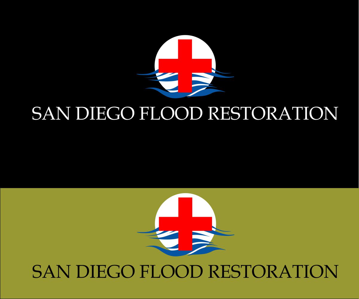 Logo Design by Positive Frame works for San Diego Flood Restoration | Design #9583478