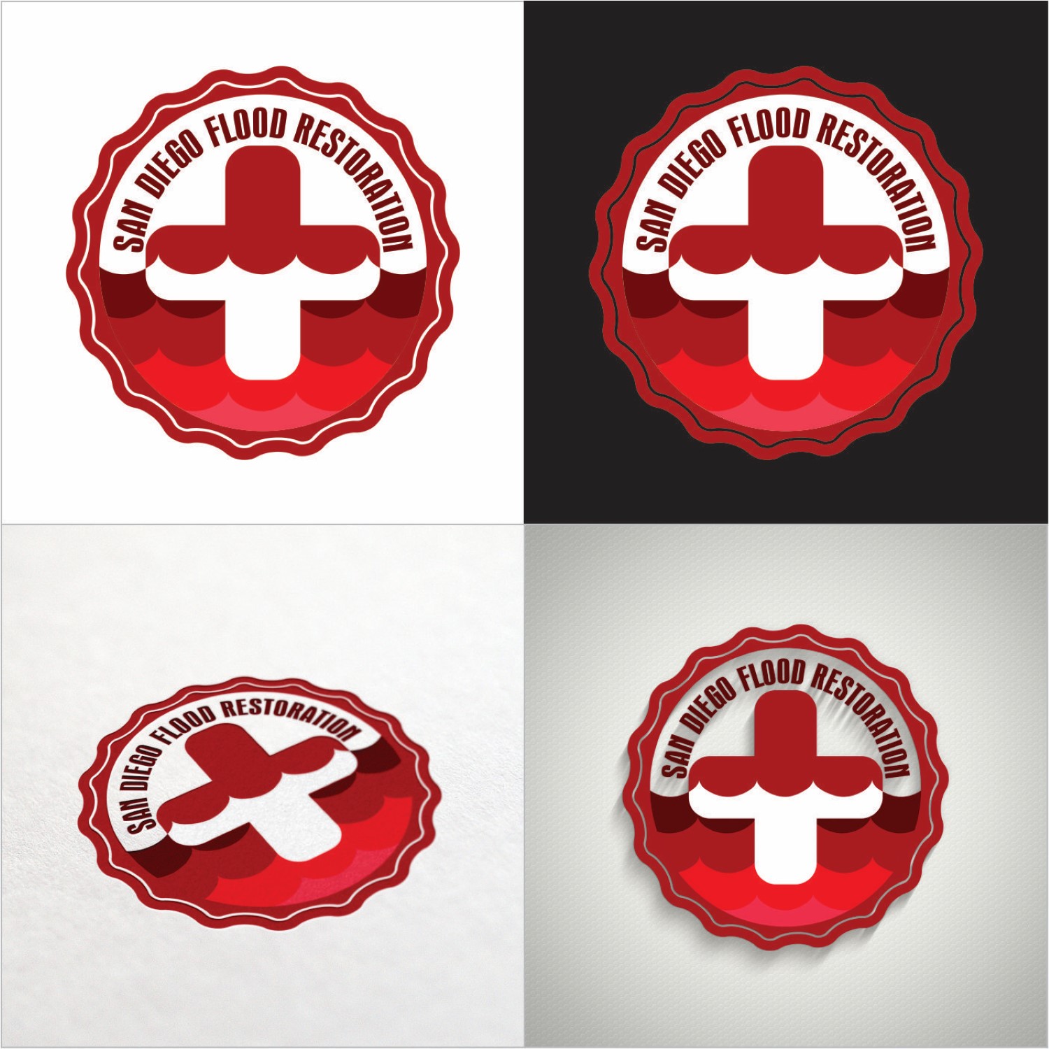 Logo Design by DG for San Diego Flood Restoration | Design #9586318