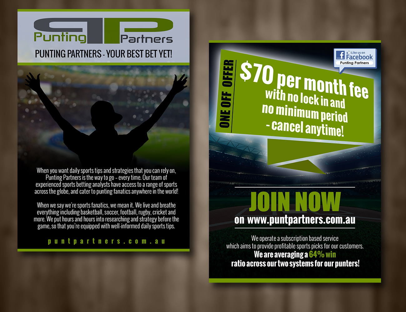 Design de Flyer par Mila@CreativeMotions.com pour Punting Partners | Design : #9455595
